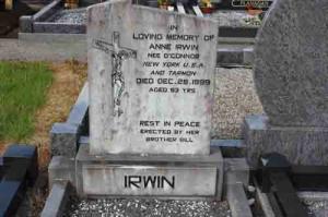 Irwin Anne nee O'Connor USA and Tarmon